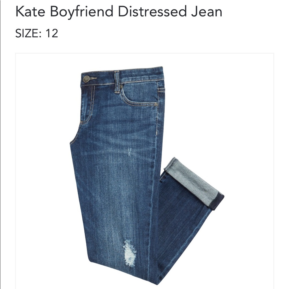 Kut from the Kloth distressed boyfriend jeans size 12